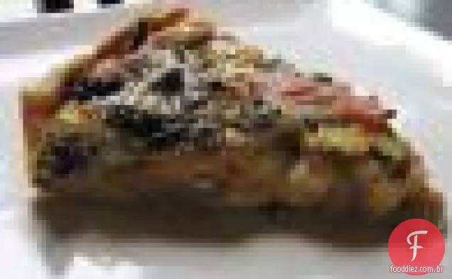 Aspargos e quiche de cogumelos
