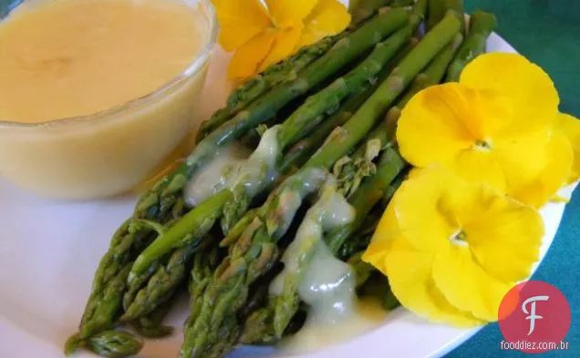 Asperge Violette: Espargos Violetas Com Molho Holandês