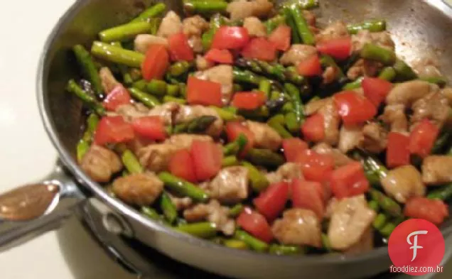 Frango balsâmico e vegetais