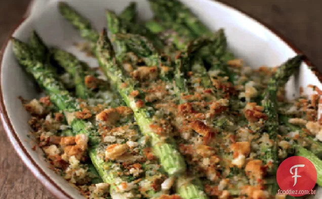 Receita de espargos e gratinado Asiago