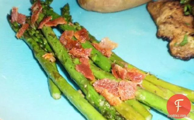 Bacon de Marmie, espargos de alho