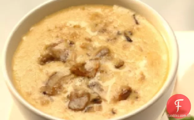 Brie e Fondue de cogumelos selvagens
