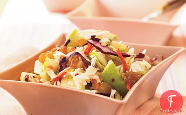 Repolho Peanutty - maçã Slaw com passas