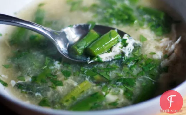 Jantar Esta Noite: Sopa De Caranguejo Aspargos (Sup Mang Tay Cua)