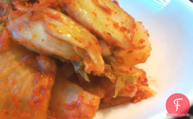 Um Simples Napa Repolho Kimchi