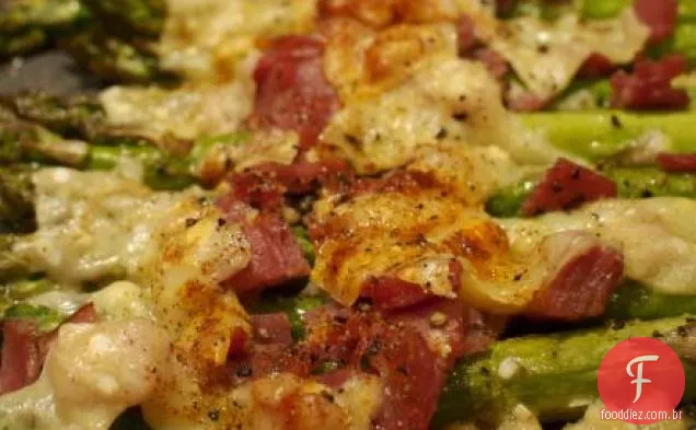 Espargos Assados Com Pancetta