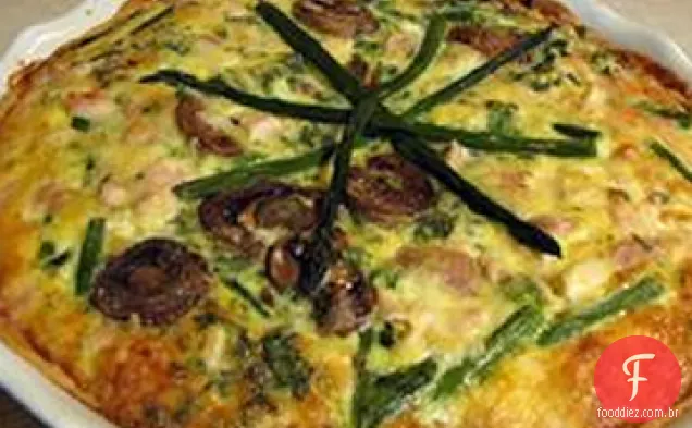 Quiche De Frango Com Espargos