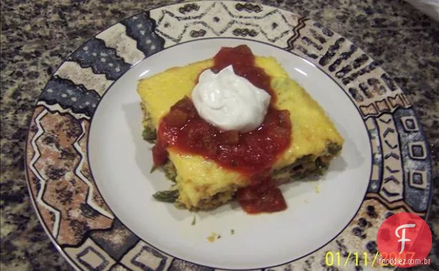 Espargos e sopa de Alho-Poró