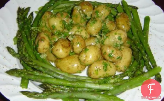 Manteiga De Alho Batatas Novas