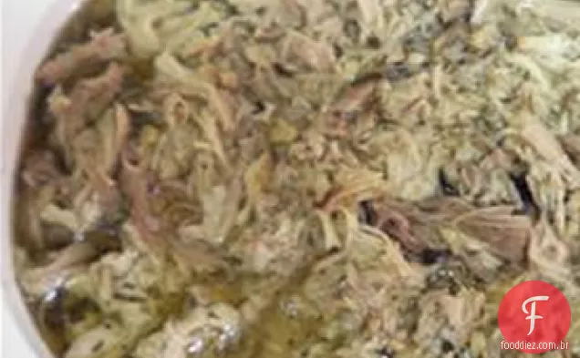 Fácil Fogão Lento Puxou Carne De Porco