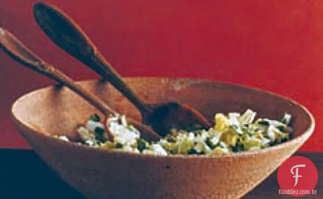 Repolho picante Napa Slaw com molho de coentro