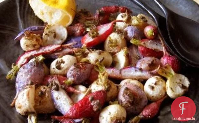 Rabanetes Assados Com Anchovas