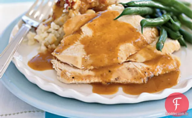 Frango assado favorito das crianças com molho