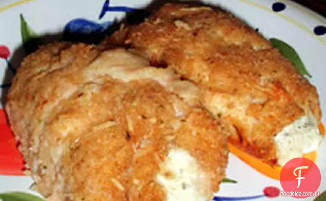 Alho Queijo Frango Rollups
