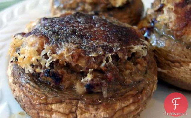 Alho, Cogumelos Recheados Com Parmesão