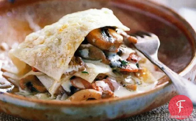 Receita Aberta De Lasanha De Cogumelos