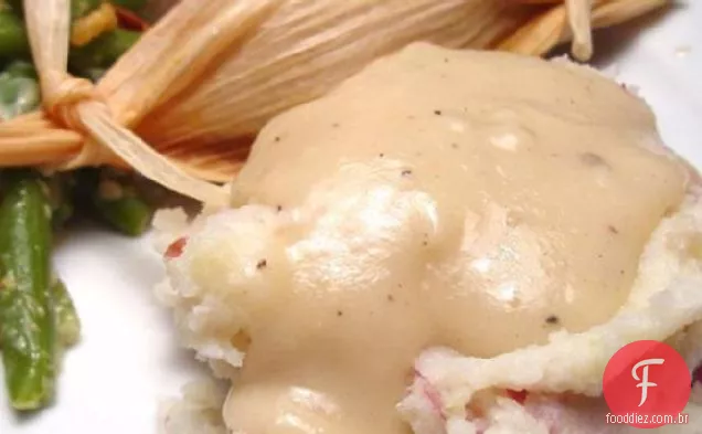 Purê De Batatas Vermelhas Com Alho E Parmesão