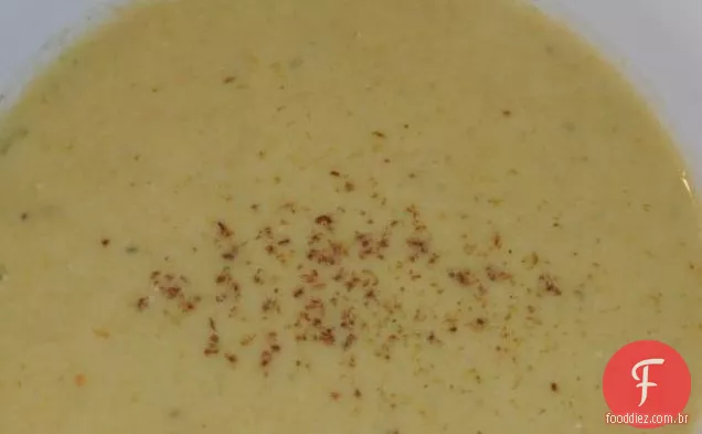 Sopa De Alho-Poró Vegetariana Cremosa