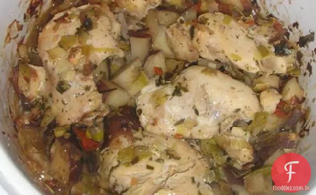 Slow Cooker Potato Leek Chicken