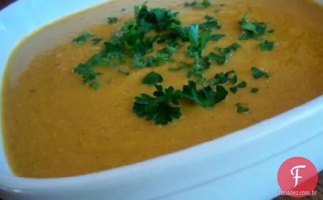Sopa De Cenoura Picante Sedosa