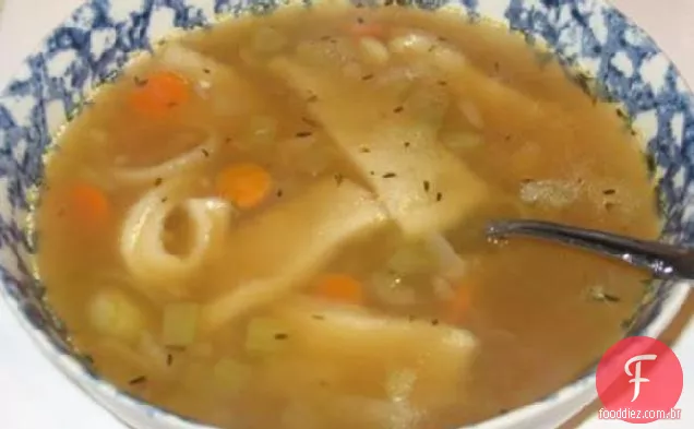 Sopa De Bolinho De Massa Vegetariana (Vegan)