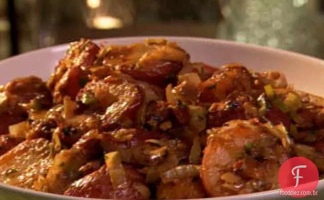 Funked fora alho-poró e Pancetta Hash