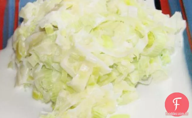 Alho-Poró Cremoso De Parmesão