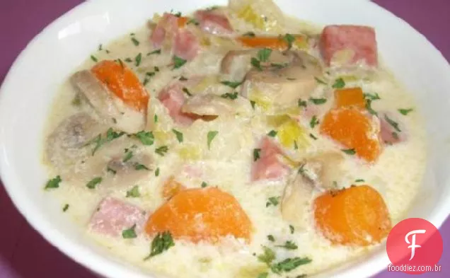 Sopa de alho-poró de Shakespeare
