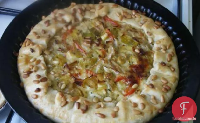Torta De Alho-Poró Com Herbes De Provence
