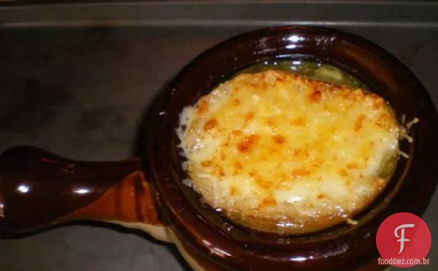 Sopa De Cebola Bistrô Com Alho-Poró