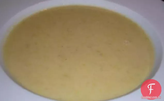 Sopa de alho-poró e Batata da mãe