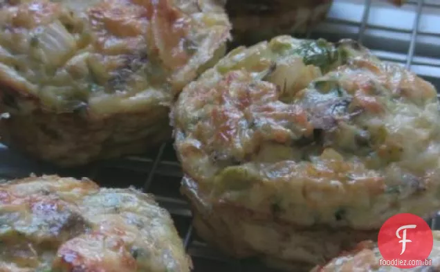 Mini Quiches Vegetais Saudáveis