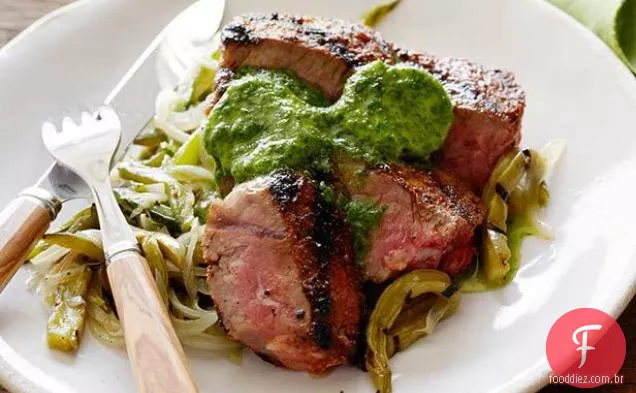 Bistec Con Chiles Verdes