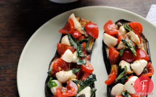 Mais do mesmo: berinjela Tricolore Bruschetta - um blog de culinária-Kitchenist