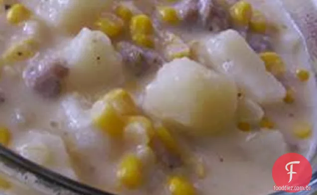 Salsicha Milho Chowder