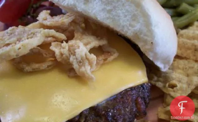 Cheeseburger De Cebola Crocante