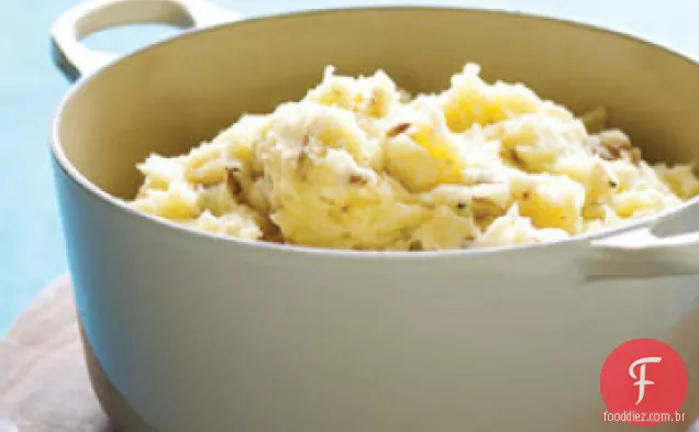 Purê de batatas com Rutabagas e leitelho