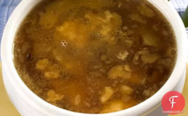 Sopa De Cebola Caramelizada Florentina