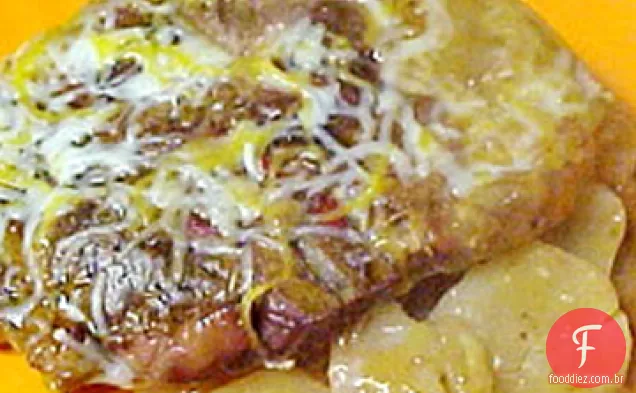 Caçarola De Costeleta De Porco De Queijo