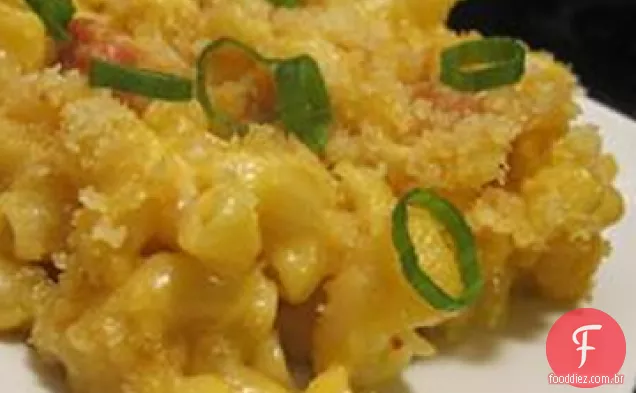 Macarrão e queijo Assados com queijo