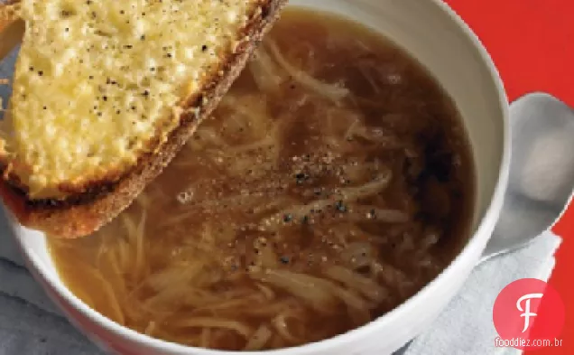 Sopa De Cebola Francesa Rápida
