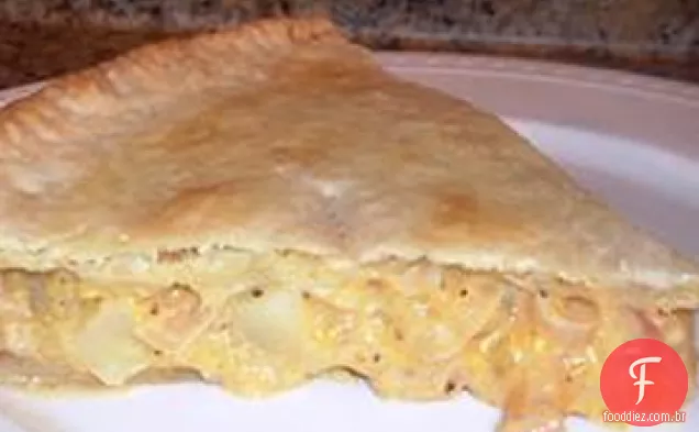 Torta de queijo e cebola