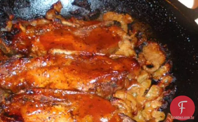 Beer ' N BBQ refogado Estilo Country costelas de porco