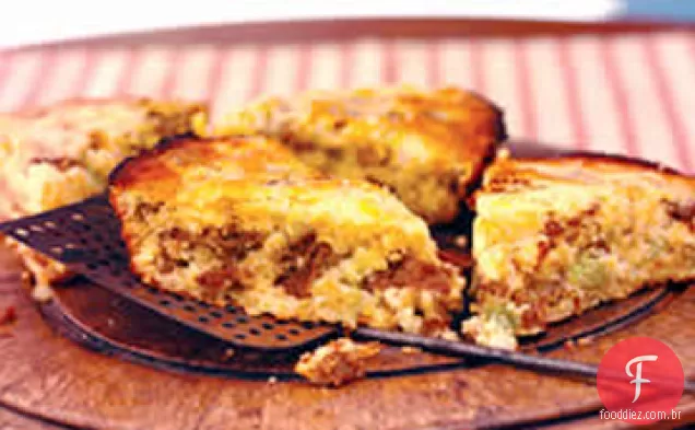 Salsicha Pão De Milho Assar
