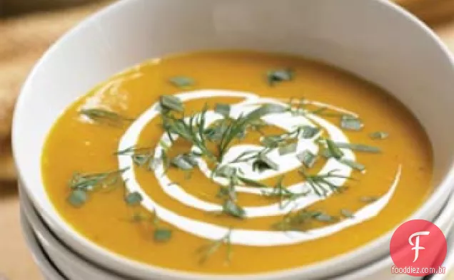 Sopa De Cenoura Com Gengibre