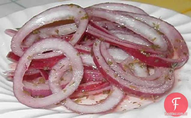 Cebola Vermelha Em Conserva De Limão