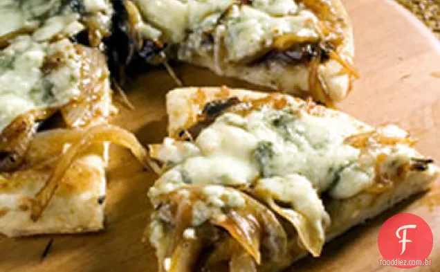 Cebola caramelizada e Pizza Gorgonzola