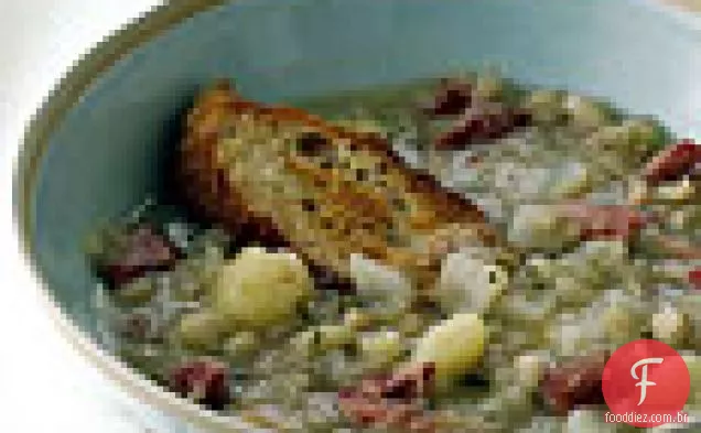 Sopa de repolho e Feijão Branco