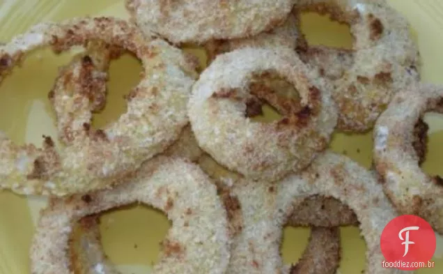 Anéis De Cebola Fritos No Forno