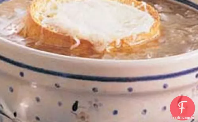 Sopa De Cebola Francesa Rica
